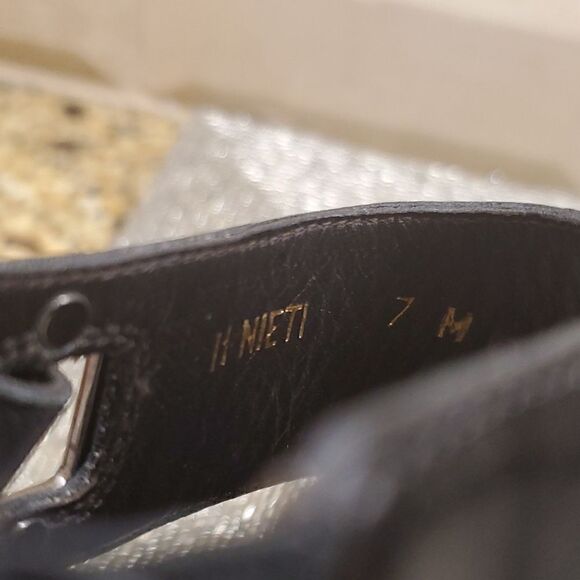 DONALD J PLINER Black Sandals Heels - Size 7‎ - Picture 9 of 11